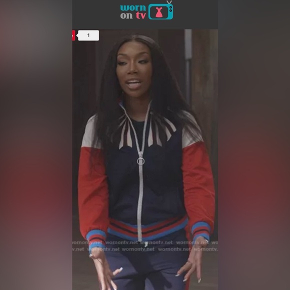 Gucci Blue & Navy Contrast Ribbed Collar Jacket - Picture 9 of 9